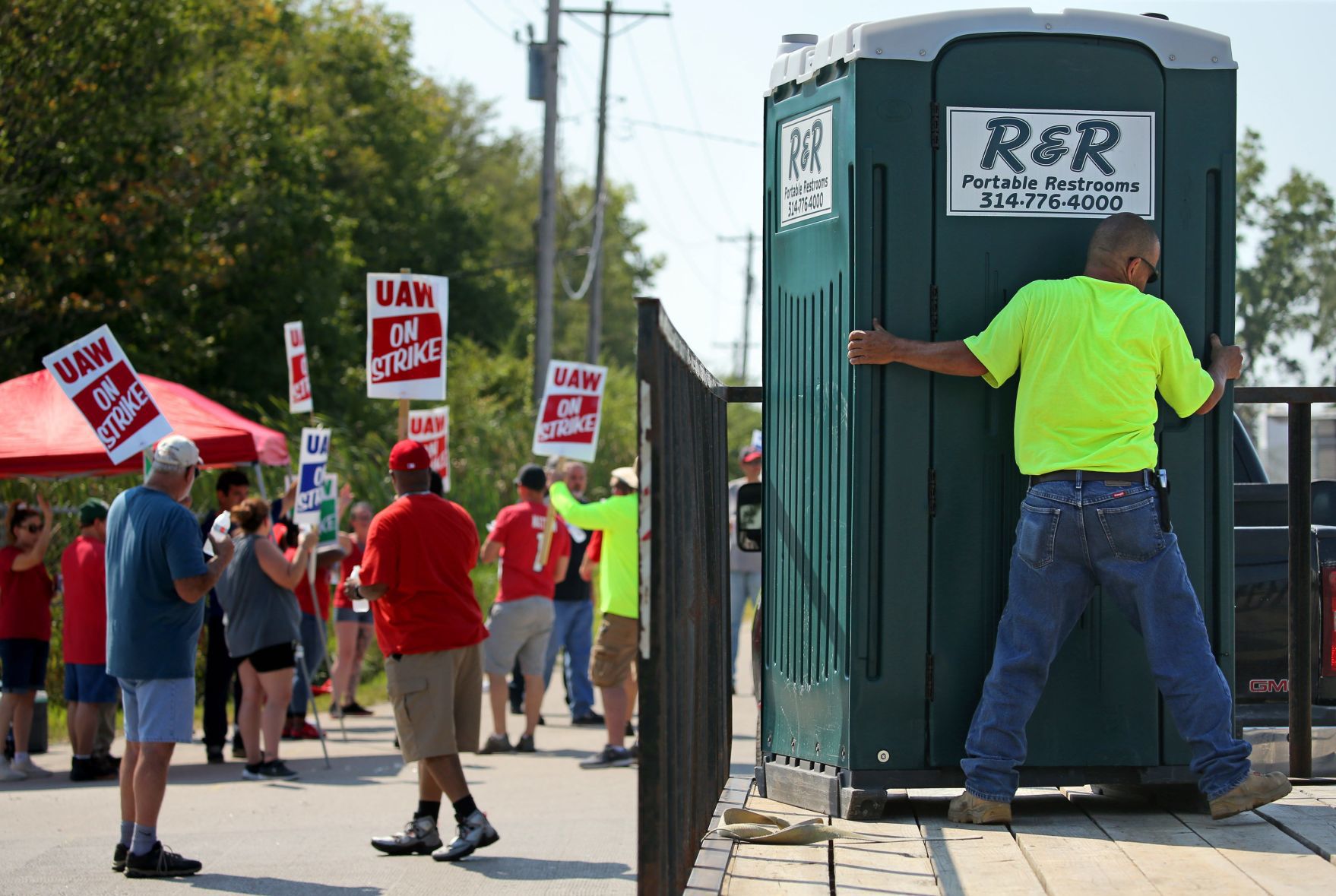 UAW workers strike in Wentzville, across the nation